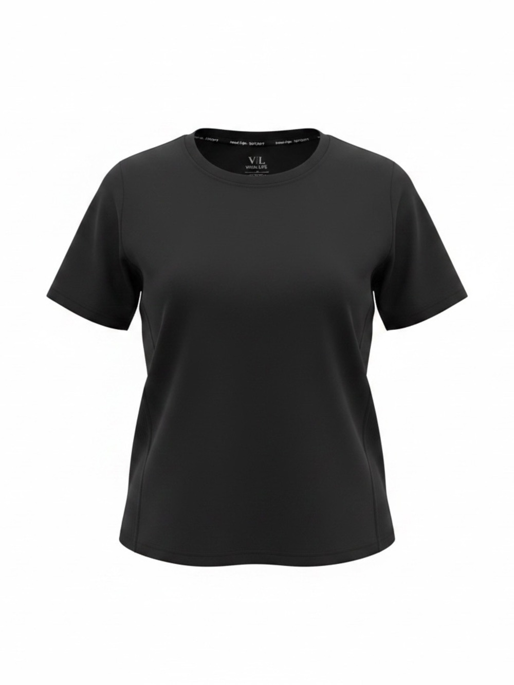 VITAL LIFE SPORT Black Performance Tee — 3XL